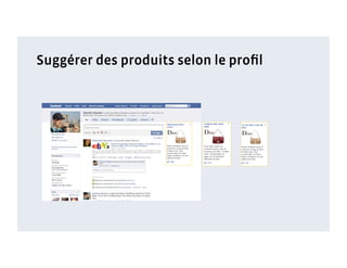 Suggérer des produits selon le proﬁl
 