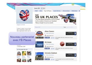 Nouveau partenariat
  avec FB Places
 