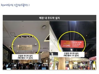 현대백화점 신촌점(유플렉스)


                       매장 내 우드락 설치




                                      간결한 우드락 설치
         간결한 우드락 설치                  (매인행사 1기 설치)
        (매인행사 1기 설치)
 