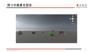 周りの風景を設定
©2016 AMG Solution inc. 23
 