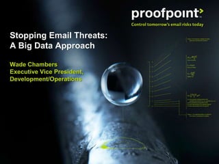 Stopping Email Threats:
A Big Data Approach

Wade Chambers
Executive Vice President,
Development/Operations




                            1
 