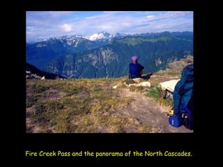 Fire Creek Pass and the panorama of the North Cascades.   