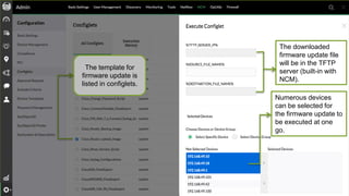 Notifications can be set for
authorized or unauthorized changes
made in startup, running, or startup
and running configurations.
 