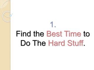 5 Ways To Be More Productive At Work | PPTX