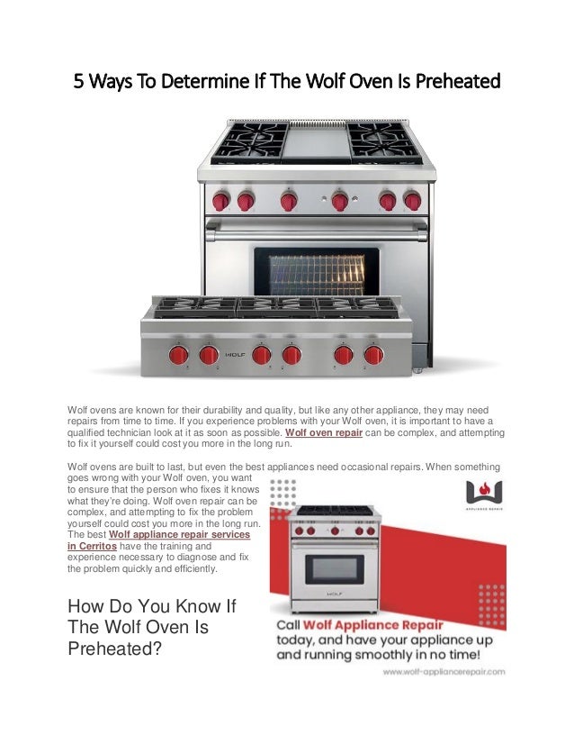 5 Ways To Determine If The Wolf Oven Is Preheated.pdf