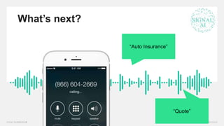What’s next?
“Auto Insurance”
“Quote”
 