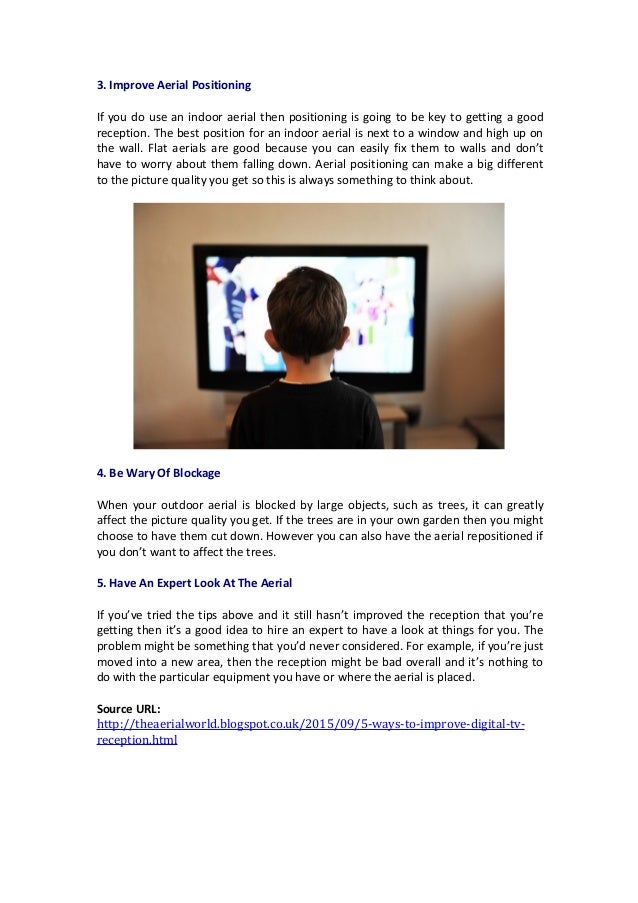 5 Ways to Improve Digital TV Reception