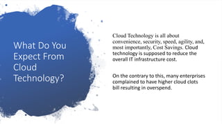 5 ways to keep cloud cost under control | PPT