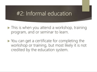 5 ways to learn | PPTX