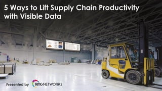 5 Ways to Lift Supply Chain Productivity
with Visible Data
Presented by
 