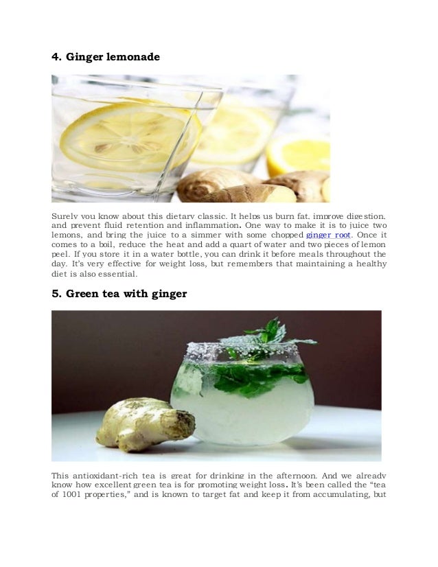 5 ways to lose weight using lemon and ginger