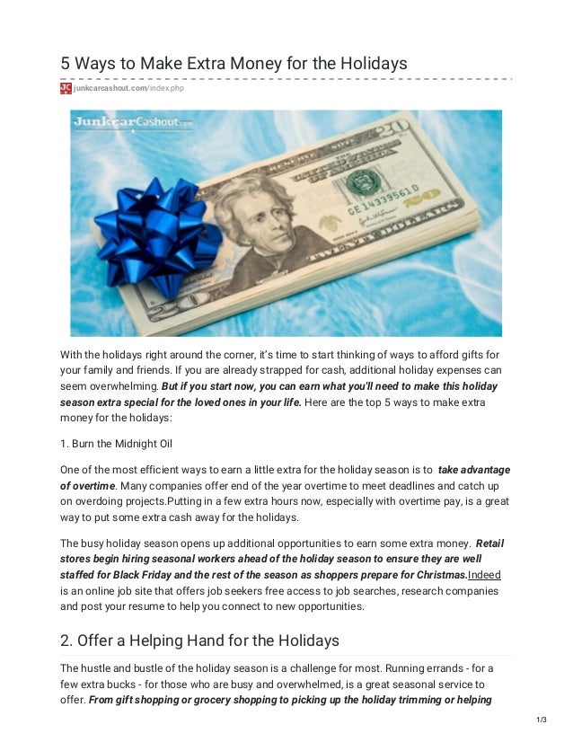 5 ways to save money over the holidays money we have