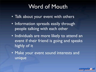 5 Ways To Promote Your Event