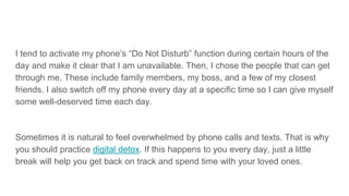 Phone Disrupt Daily Routine 5 Ways to Reduce Smartphone Addiction | PPTX