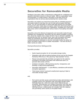 5 ways to Secure Removable Media