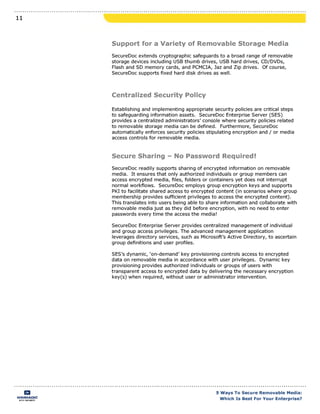 5 ways to Secure Removable Media