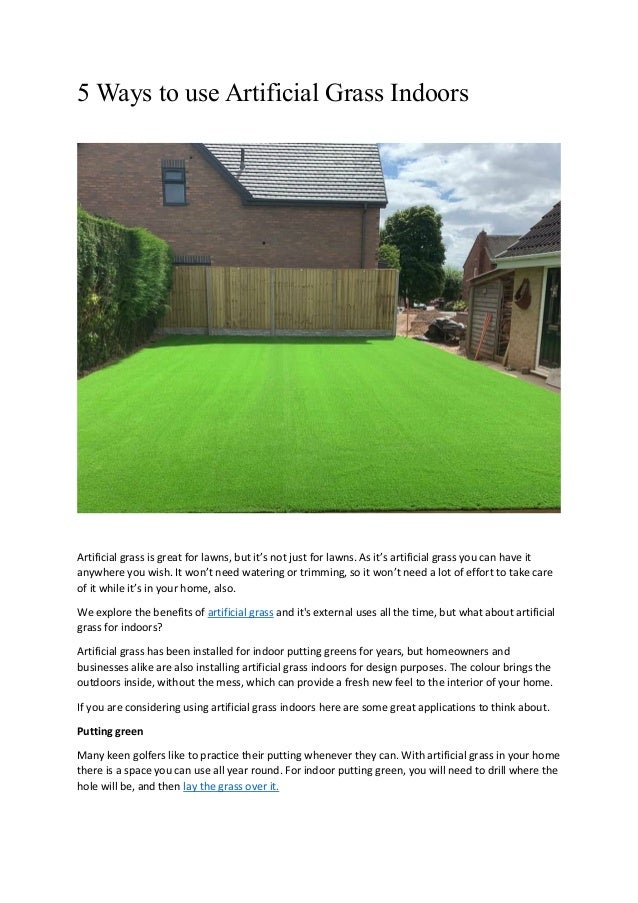 5 ways to use artificial grass indoors