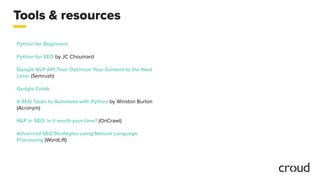 Daniel Liddle — 5 Practical Ways to Implement NLP in Your SEO Strategy