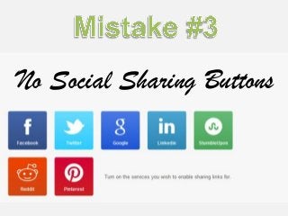 No Social Sharing Buttons

 