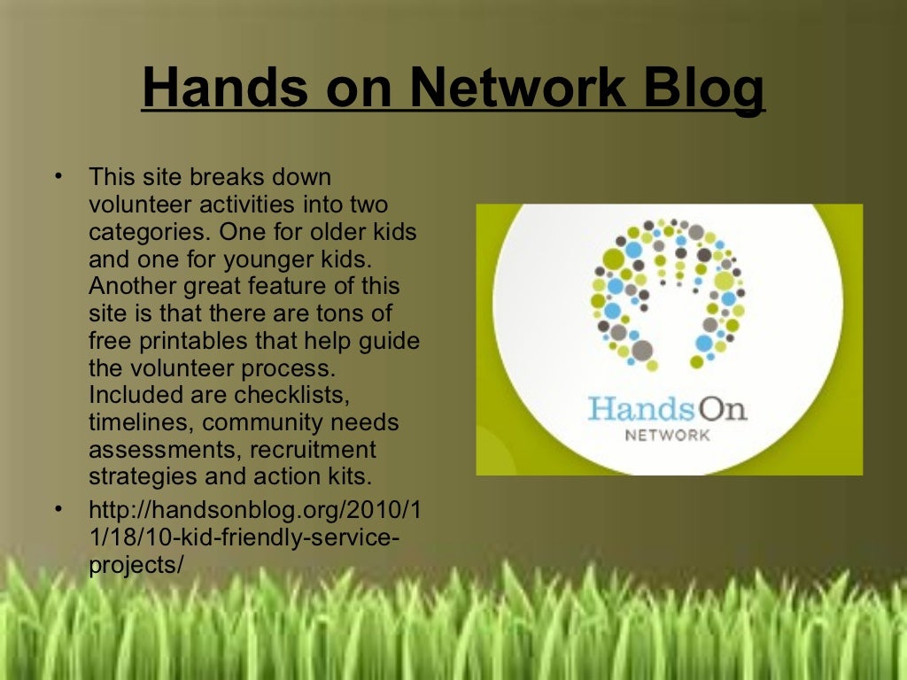 5 websites for community service project ideas