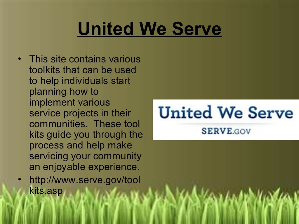 5 websites for community service project ideas