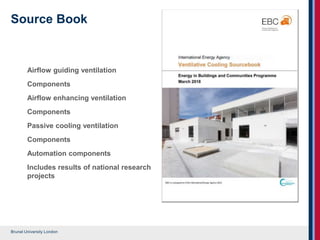 IEA EBC Annex 62 Ventilative cooling | PPT