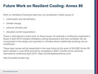 IEA EBC Annex 62 Ventilative cooling | PPTX