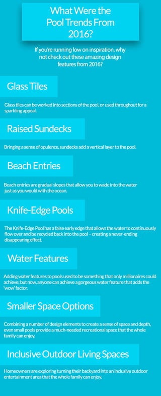 What were the Pool Trends from 2016?