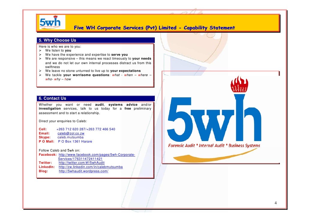 5wh profile