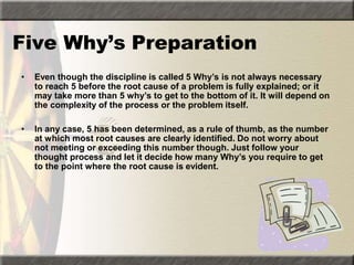 Why - why -analysis Training Presentation | PPTX