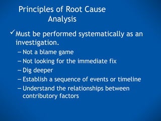 root cause analysis by using a 5 Whys method | PPT