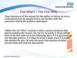 5 whys nhsiq 2014 | PPTX