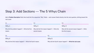 5 Whys Analysis Template with eAuditor Audits and inspections | PDF