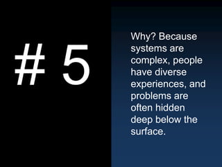 5 Whys and the Unlocking of Existential Answers Slide 10