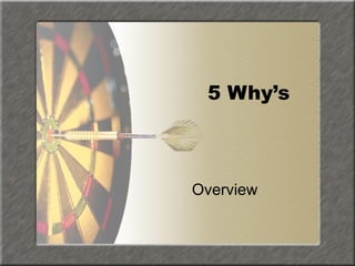 5 Whys Training.ppt breakddown analysis data | PPT