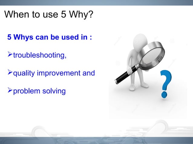 5-Why Training | PPT