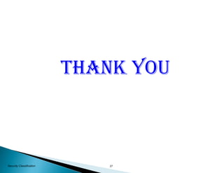 27Security Classification
THANK YOU
 