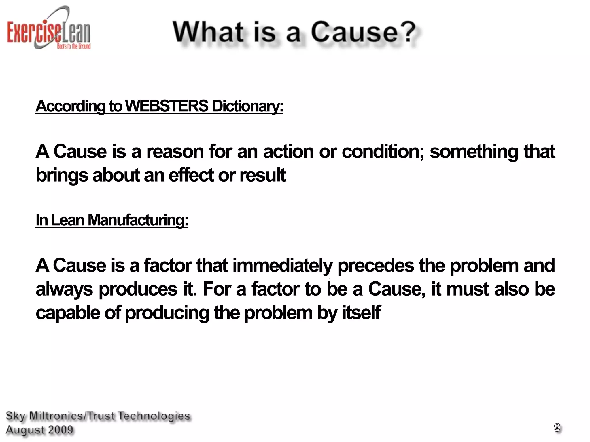  Have Fun!AgendaINSTRUCTOR:   John F. Petak7:00 am - 7:30 am		Introductions / Review the  Current Situation7:30 am - 8:00 am    	Introduction to TOPS 8D8 :00 am - 8:20 am		Individual Exercise  -  “ Puzzle ”8:20 am - 8:50 am	  	Defining  Problems8:50 am - 9:00 am 		Break9:00 am - 9:30 am  	Introduction to 5 Why’s 9:30 am - 10:10 am	Team Exercise – “ Albatross ”10:10 am  - 10:50 am 	Team Exercise – “The Real World”10:50 am  - 11:00 am	Wrap Up / Feedback