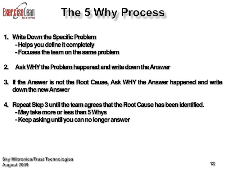 5 why training