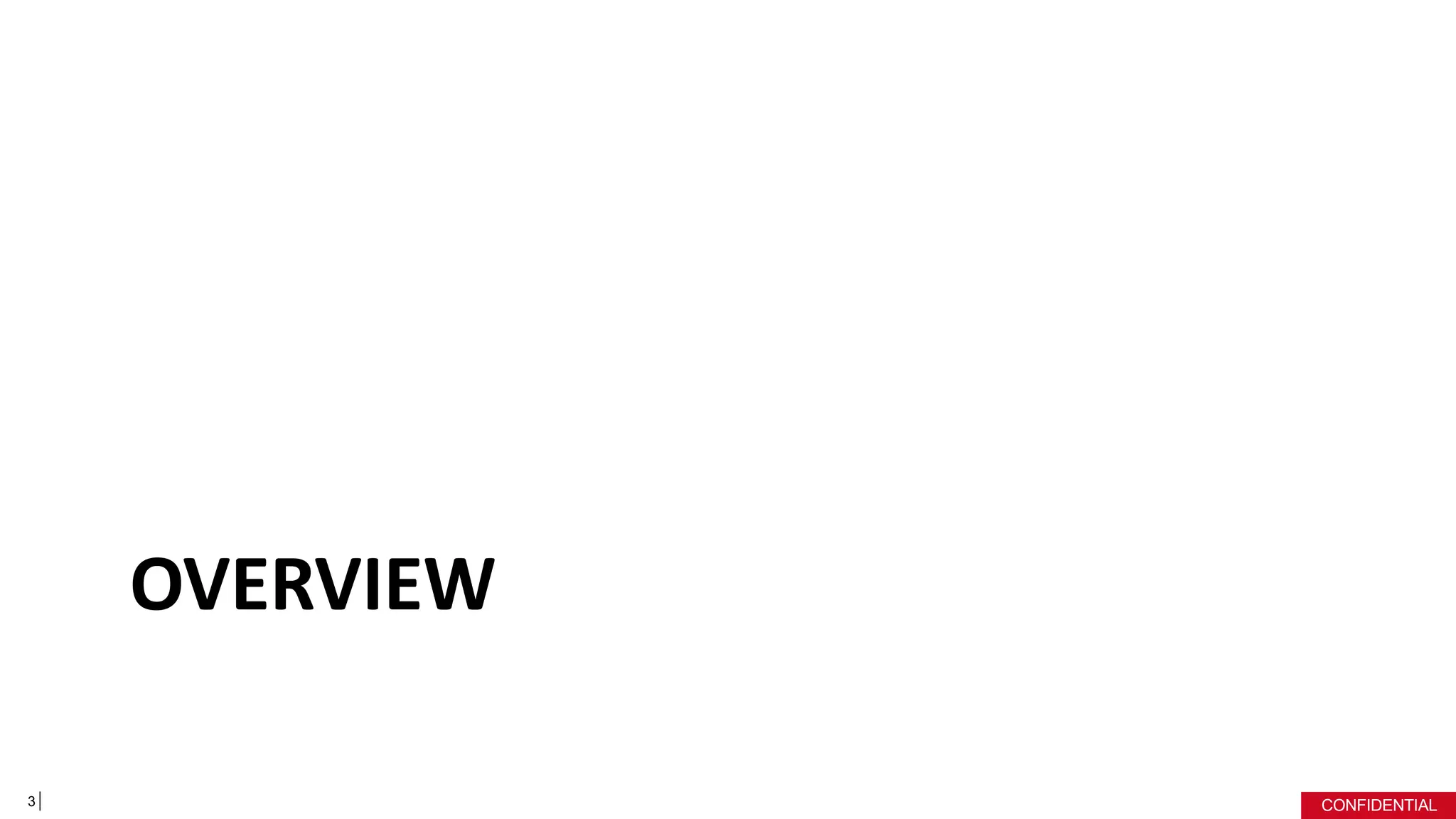 CONFIDENTIAL
OVERVIEW
3
 