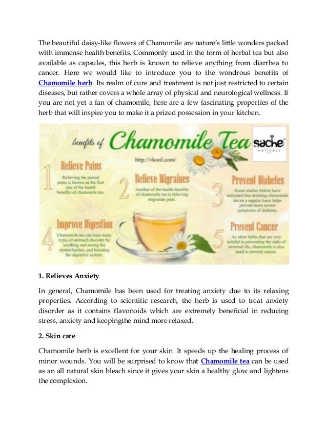 5 wonderful benefits of chamomile you need to know