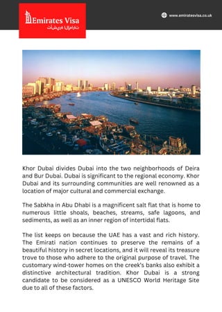 5 World Heritage Sites in UAE | PDF