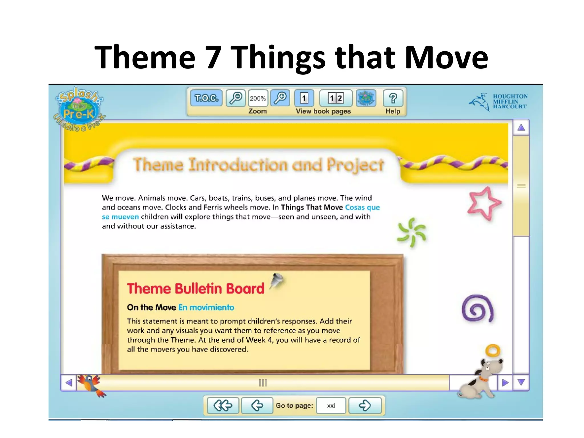 Theme 7 Things that Move
 