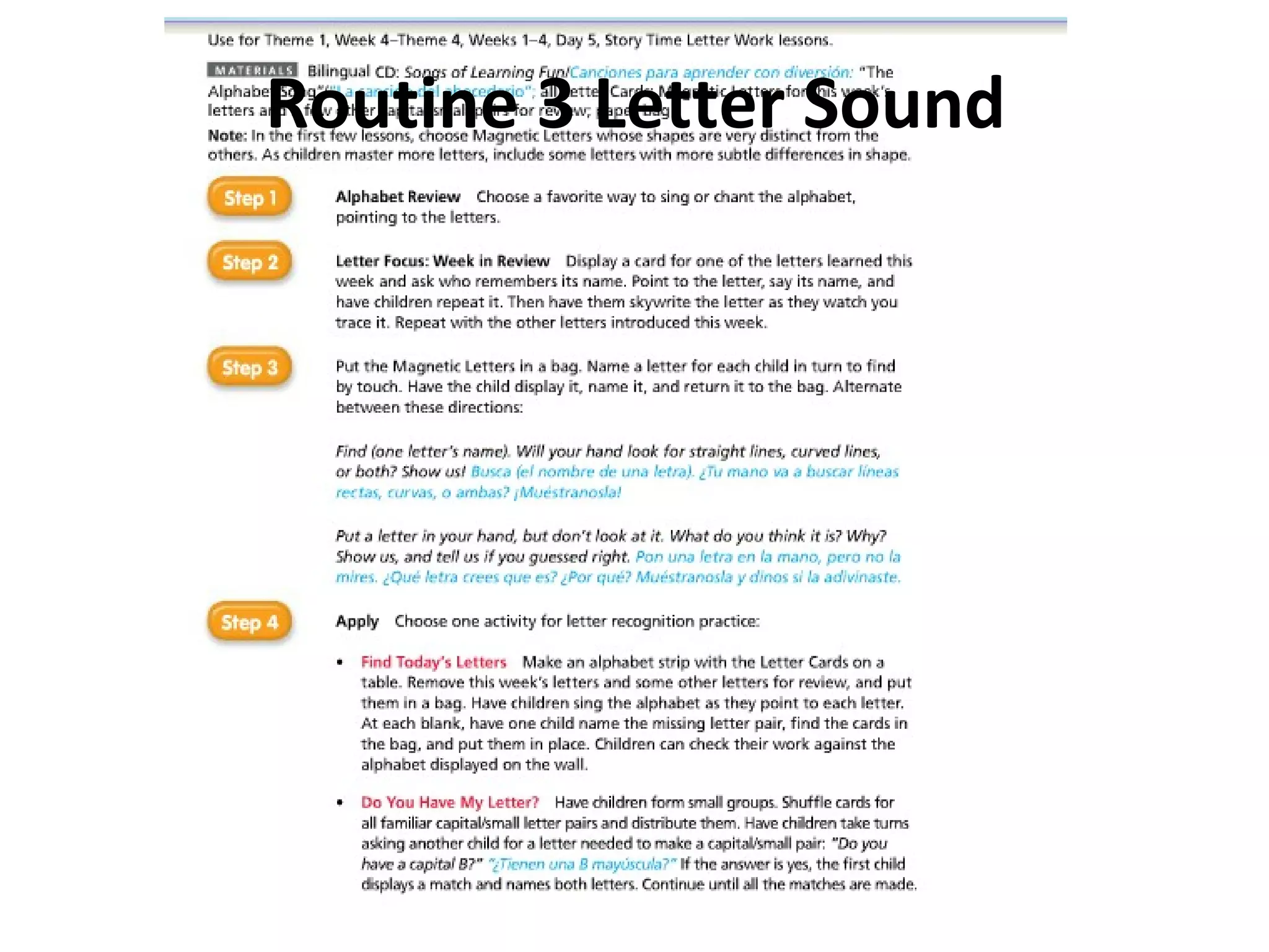 Routine 3 Letter Sound
 