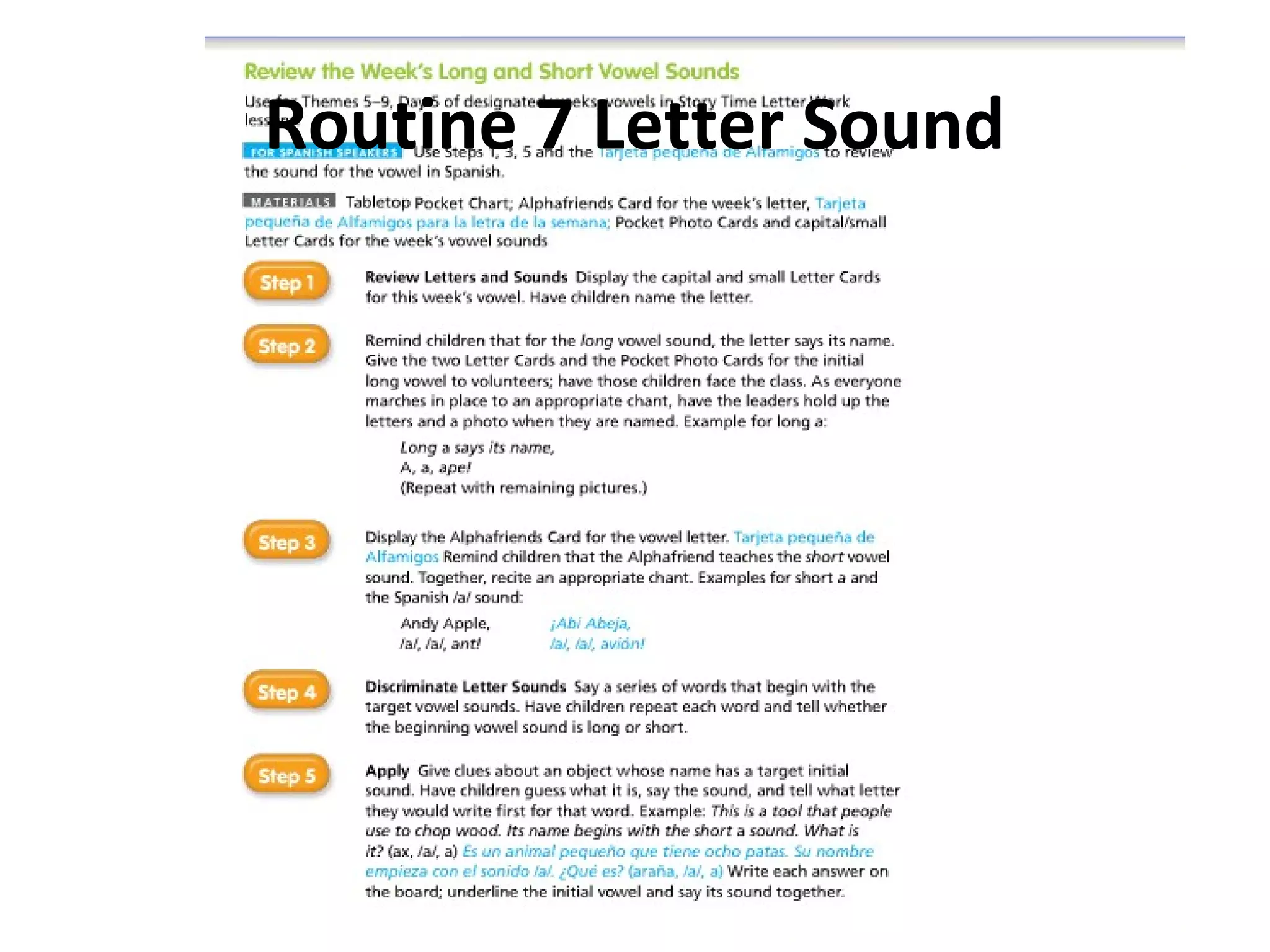 Routine 7 Letter Sound
 