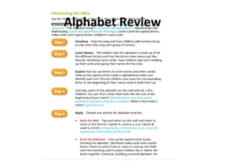 Alphabet Review
 