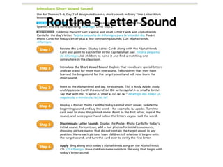 Routine 5 Letter Sound
 