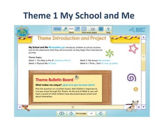 Theme 1 My School and Me
 