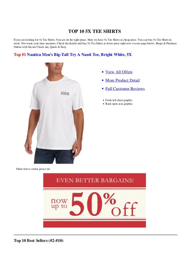 5x t shirts cheap
