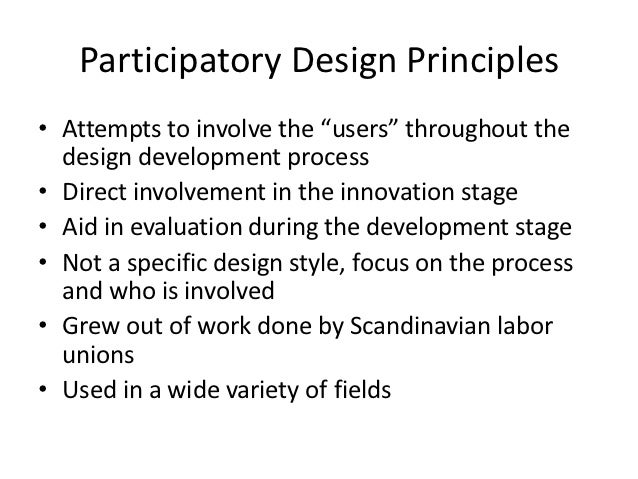 Participatory Design Examples _ (PDF) The Methodology of Participatory ...